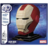 4D Build Marvel Iron Man 3D Puzzle Model Kit with Stand 96 Pcs Construction Set Toy
