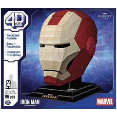 Kit de modèle de puzzle 3D Marvel Iron Man 4D avec support, 96 pièces, jouet de construction