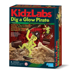 4M - KidzLabs Dig Glow Pirate - Toy Playsets