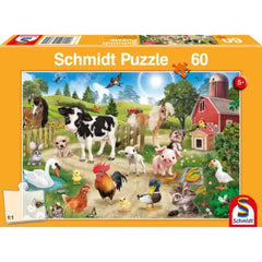 Schmidt Spiele - Animal Club – Farm Animals 60 Pcs - Puzzles