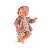 ASI Dolls - Koke 36 cm Ensemble Floral Rose - Poupée Bébé Souple - 3+ ans