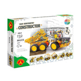 Box of Alexander Pro Muck Truck Constructor Set showing a yellow six-wheel construction vehicle design.