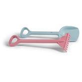 Androni - Recycled Pastel Shovel and Rake Set - Sustainable 40cm Beach Tools - Age +12M - Beach & Sand Toys