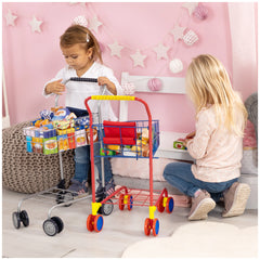 BAYER DESIGN - Shopping Cart with Food Packages - Dolls Playsets Toy Figures