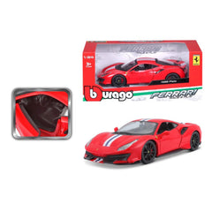 BBurago - Ferrari 488 Pista 1:24 Véhicules de jeu en métal die-cast