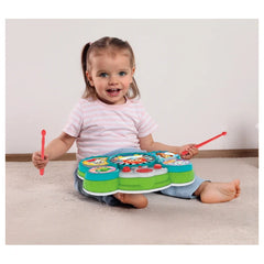 Baby Clementoni - Drumset Animals - Instruments de Musique - 9M - CLM17976