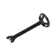 Black Bruder steering column accessory for toy vehicle models, featuring realistic design details.