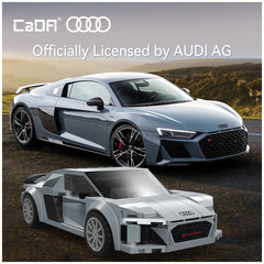 Cada - Bricks 1:24 Audi R8 Coupe C55027W Argent - Jouets de Construction