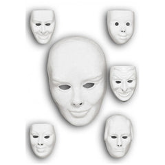 Carnival Toys - Adult Paintable Mask For Creative Fun And Imaginative Play - Pretend Professions And Role Playing