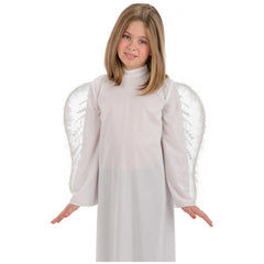 Carnival Toys - Enchanting White Angel Wings 50 X 46 Cm For Imaginative Play - Pretend Professions And Role Playing