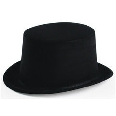 Carnival Toys - Flocked Black Top Hat For Dress Up Fun And Imaginative Play - Pretend Professions And Role Playing