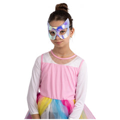Carnival Toys - Metallic Pink Cat Mask For Fun Dress-Up And Imaginative Play - Pretend Professions And Role Playing