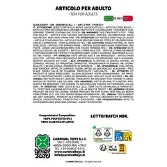 Carnival Toys - Jeux d'imitation - Perruque rouge bouclée - Adulte