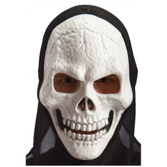 Carnival Toys - Skeleton Mask With Hood For Spooky Dress Up Fun - Pretend Professions And Role Playing