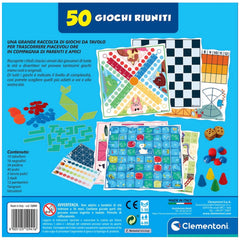 Clementoni - 50 Jeux de Société Réunis - Édition Italienne