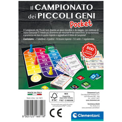 Clementoni - Il-Campionato-des-petits-Geni-Pocket - Jeux-de-société