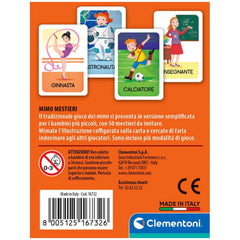 Clementoni - Mimo Mestieri Jeux de Cartes - Édition Italienne