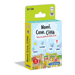Clementoni - Jeux de cartes Nomi Cose Città - Édition italienne