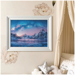 Clementoni Paix - Puzzles 500 pièces bleu clair