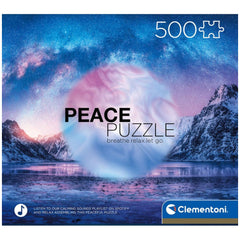 Clementoni Paix - Puzzles 500 pièces bleu clair