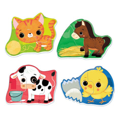 Clementoni - Sapientino-Montessori-Cuccioli-à-la-Ferme-Jouets-Éducatifs