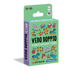 Clementoni - Vedo Doppio Jeux de Cartes - Édition Italienne