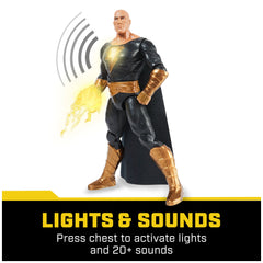 Figurine d'action Black Adam de DC Comics avec sons 30 cm