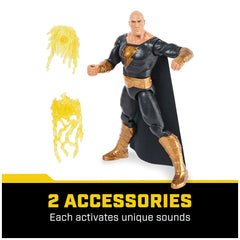Figurine d'action Black Adam de DC Comics avec sons 30 cm