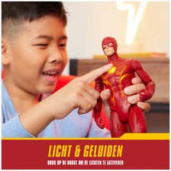 Figurine d'action The Flash de DC Comics Speed Force avec lumières et plus de 15 sons, 30 cm