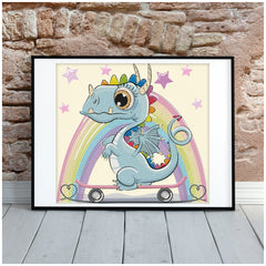 DIAMOND DOTZ - DOTZIES Dragon Skate Diamond Painting - Arts & Crafts