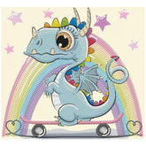 DIAMOND DOTZ - DOTZIES Dragon Skate Peinture Diamant - Arts et Artisanat