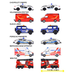 DICKIE - Véhicules jouets - Ensemble de secours Majorette 3 pièces - Métal - 3 Ans+