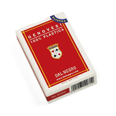 Dal Negro - Jeux de cartes - Cartes à jouer italiennes Genovesi - 100% plastique - 14 Ans+