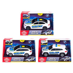 Voiture de police BMW Dickie - 15 cm - Lumière et son - 3-5 ans - Véhicule d'urgence