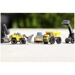 Dickie - Volvo Micro Builders Pack de 3 Véhicules de Jeu