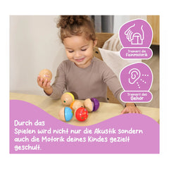 Eichhorn - Balles de musique en bois - 6 pièces - Jouets d'activité pour bébé