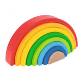 Eichhorn - Wooden Stackable Rainbow - 8 Pcs - Baby Activity Toys - Baby Activity Toys