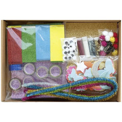Folia - Kreativ Box Glitter Multi Activity 900 Pieces All Year Round Multi Coloured - Arts & Crafts