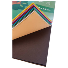 Folia - Riesen Tonpapier Block A4 Format 130 Gr 50 Pieces Multi Coloured Sheets - Arts & Crafts