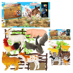 Ginmar - Ensemble de jeux d'animaux de la ferme - Pack de la collection "Old Farm"