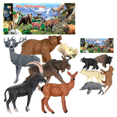 Ginmar - Haute Montagne - Pack de Collection de Jouets Animaux Sauvages