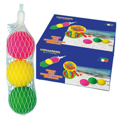 Ginmar - Ensemble de 3 balles en mousse pour le jeu de paddle de plage