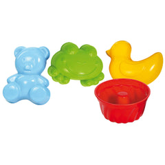 Gowi - Moule à sable Sven - Ensemble de 4 pièces dans le filet - Jouets de plage et de sable