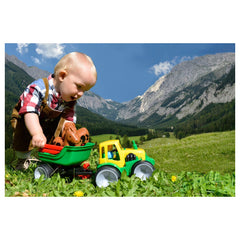 Gowi - Coffrets de jeu - Tracteur compact avec remorque à chevaux - 1 Ans+ - Design durable