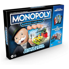 Hasbro - Monopoly Banking Cash Back Board Game- German Edition