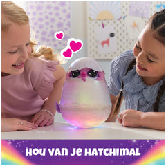 Hatchimals Alive Mystery Hatch Pufficorn Peluche Interactive avec Lumières et Sons