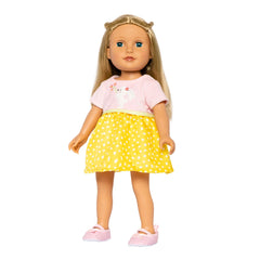 Heless - Dolls - Bunny Lou Doll Dress - Fluffy Top - 18M+ - Doll Accessory
