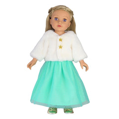 Heless - Poupées - Ensemble de poupées Yuki 2 pièces - Veste et jupe en peluche - 3 Ans+