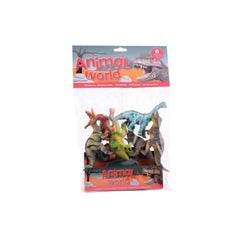 Johntoy - Monde Animal Dinosaurs Pack de 6 Pcs - Figurines d'Action et de Jouets