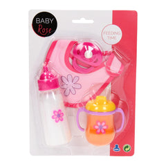 Johntoy - Ensemble de jeu de poupée Baby Rose pour le repas - Professions fictives et jeux de rôle